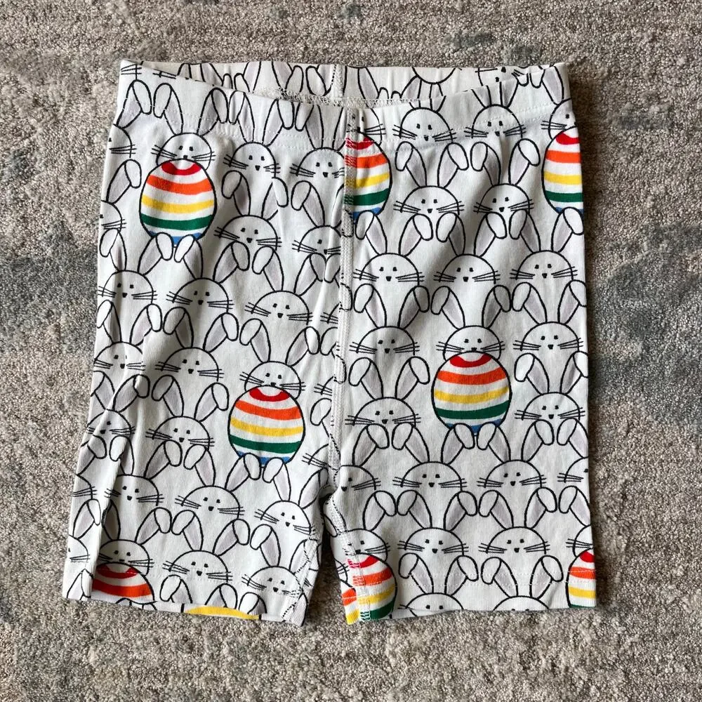 Hanna Andersson Easter Bunny Rainbow Egg Short John PJs 130 cm 8